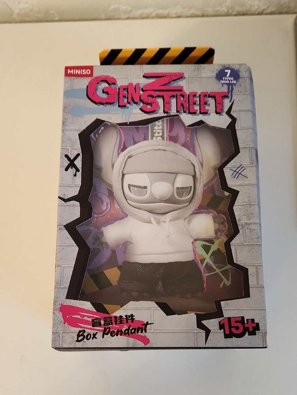MINISO Gen Z Street White Urban Doll Box Pendant
